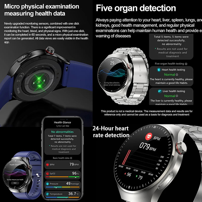 Smart Health Diagnosis Smartwatch with ECG