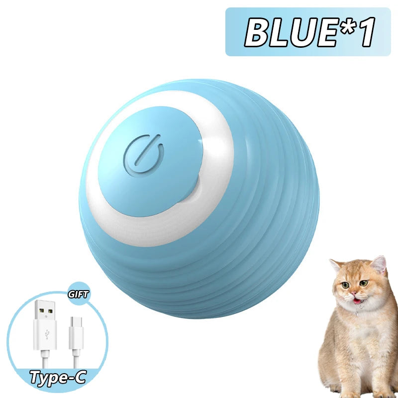 Smart Interactive Cat Ball with Faux Tail