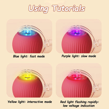 Smart Interactive Cat Ball with Faux Tail