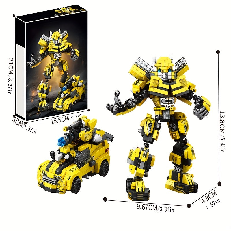 2-in-1 Transforming Car Building Kit