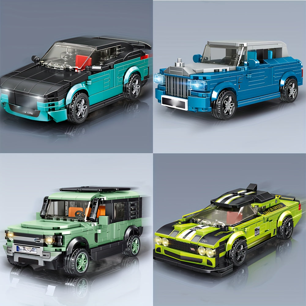 Sports Car Building Blocks Set