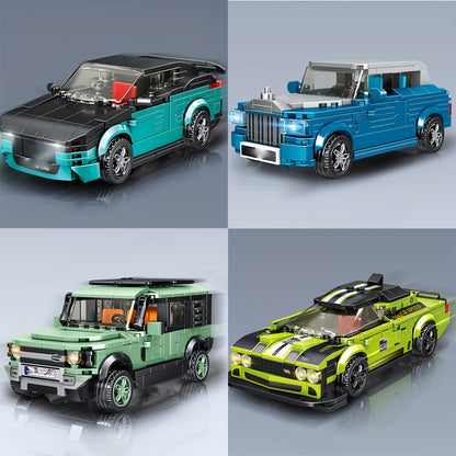 Sports Car Building Blocks Set