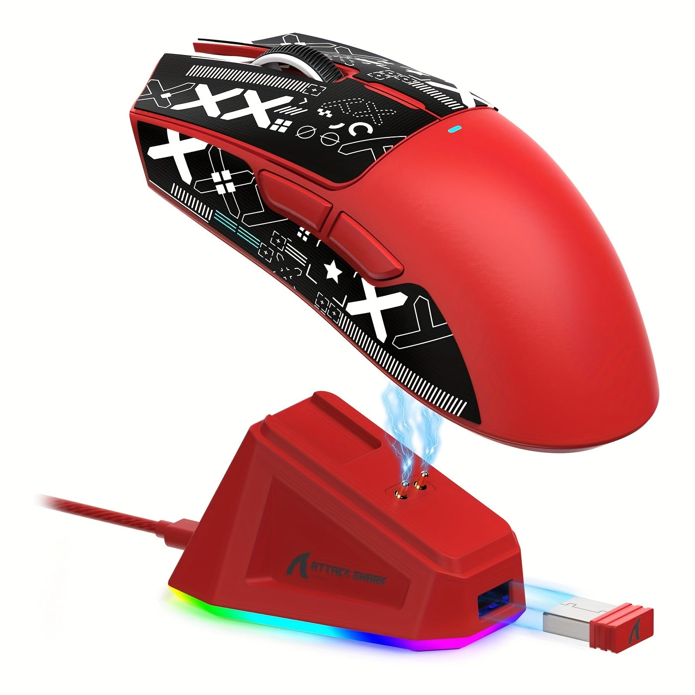 Attack Shark X11 Wireless Gaming Mouse with RGB Charging Dock