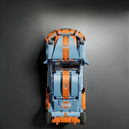 1280Ocs+ Orange Sports Car Building Blocks, Racing Car Building Block Toy Set, a Perfect Birthday Gift, Easter Gift, for Boyfriend Or Husband.